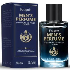 Pheromone Cologne for Men, Long-Lasting Seductive Perfume with Pure Pheromones to Attract Women & Enhance Charisma, Bold Magnetic Scent (50ml / Travel Size)
