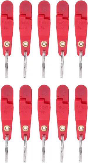 Pilipane Heavy Tension Snap Release Clip 10Pcs Set Fishing Trolling Padded Release Clips with Key Ring for Planer Board Kite Saltwater Freshwater Anglers ABS Plastic