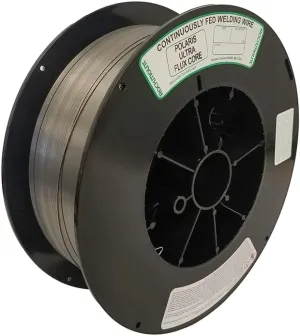 Polaris Ultra Flux Core Wire: .045" Dia., For Mild/Medium Steel Repair, Self-Shielded