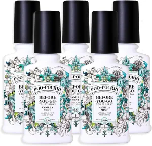 Poo-Pourri Vanilla Mint 4 Ounce - 5 Pack