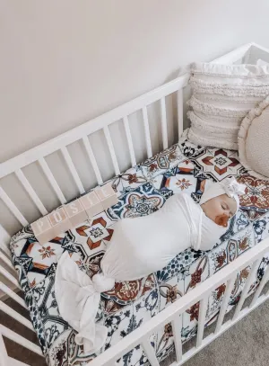 Pop Ya Tot - Cotton Muslin Bassinet Sheet - Tori's Tile