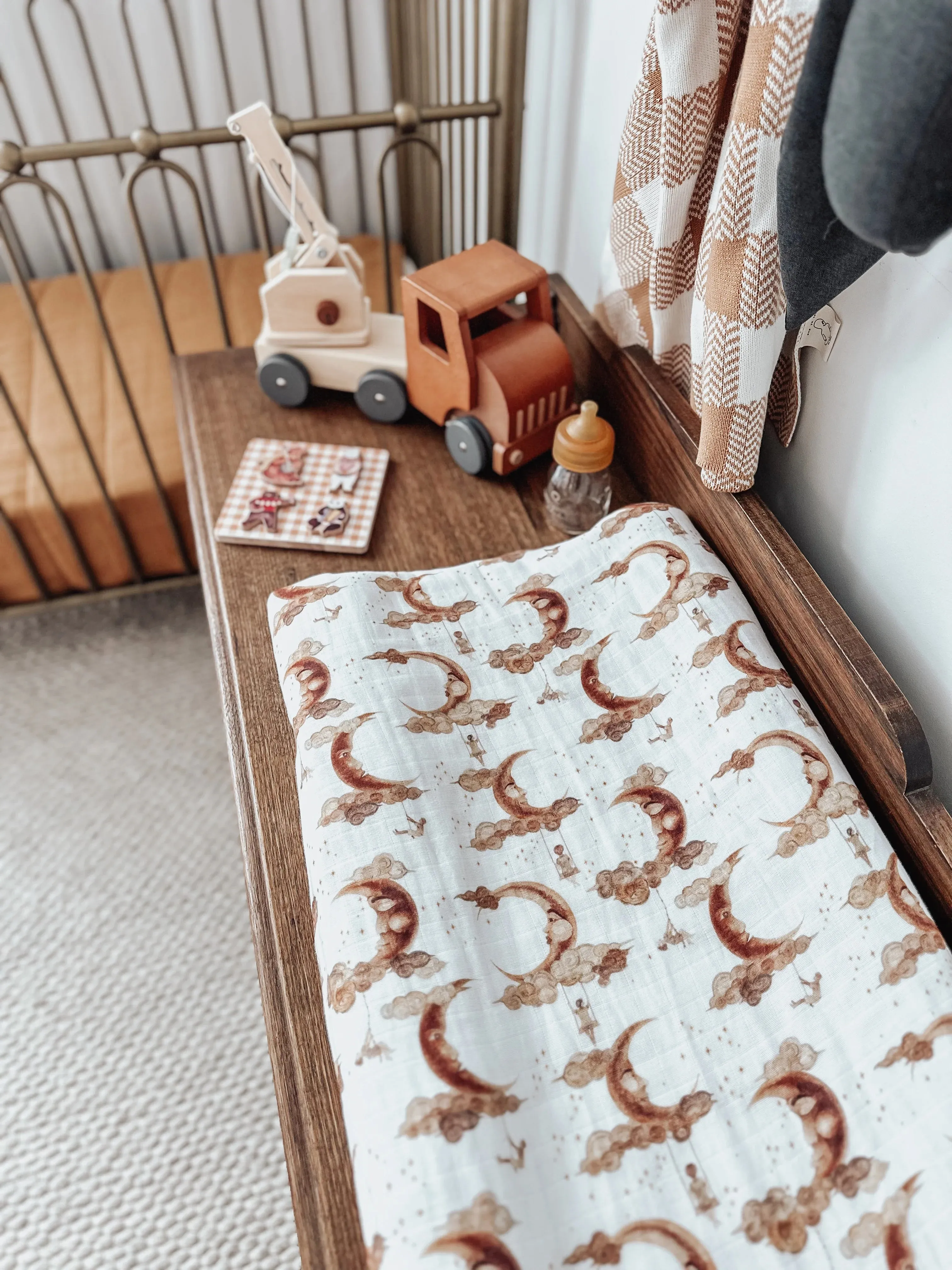 Pop Ya Tot Cradle Song Muslin Sheet