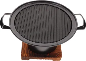 POPETPOP 2-3 Person Mini Bbq Stove Portable Outdoor Grill for Camping Tabletop Grill Stand
