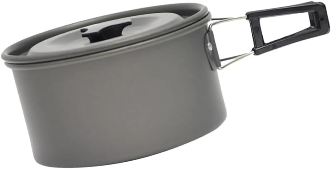 Portable Camping Cookware Stove Nonstick Pot Cooking Pans Picnic Pot for Outdoor Activities