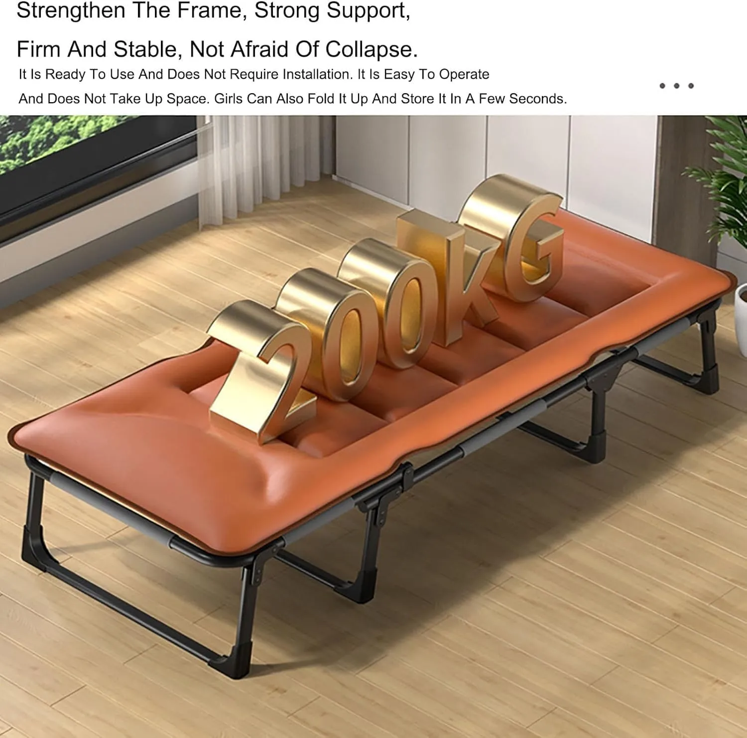 Portable Camping Cot 5-Position Adjustable Backrest Cots for Camping Load 440lb Camping Cots for Adults Portable Folding Bed