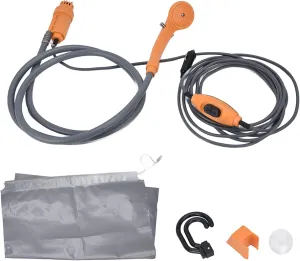 Portable Camping Shower Kit - DC12V Outdoor Shower Kit with Ergonomic Design and Easy Installation