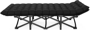 Portable Folding Adult Bed,Adult Folding Bed, Camping Cot, Folding Camping Cot with Mat for Adults, Heavy Duty Outdoor Bed with Carry Bag, Layer Oxford Travel Camp Cots for Camping, Spare