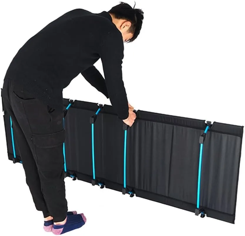 Portable Folding Bed Camping Cot Aluminum Alloys Sleep Cot for Outdoor Hiking Backpacking Travel Easy to Carry