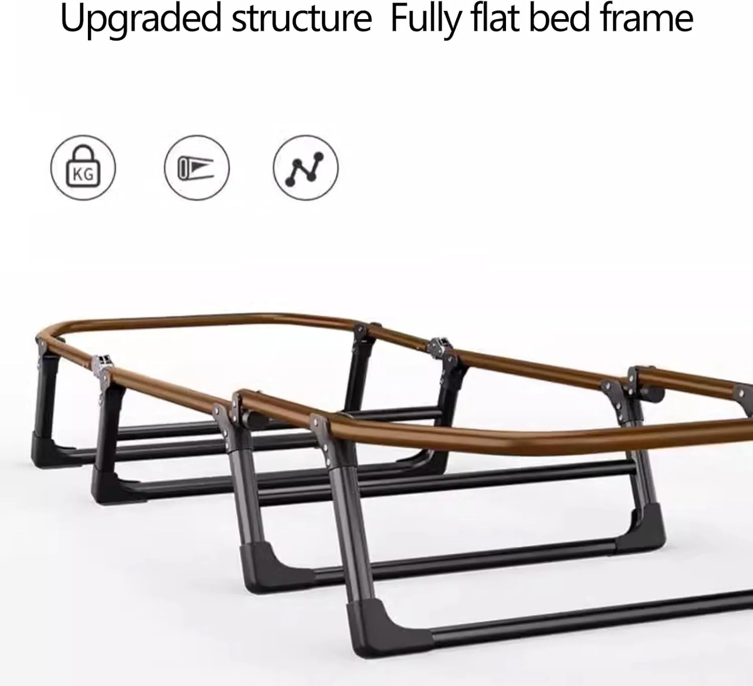 Portable Folding Bed with Mattress Six Adjustable Backrests Folding Camping Cot for Adults with 8 Legs and High Rebound Cotton Filling Perfect for Camping(Gray B,180 * 62 * 35c