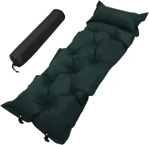 Portable Inflatable Sleeping Mat Integrated Pillow Lightweight and Durable Camping Pad Effortless Setup for Hiking for