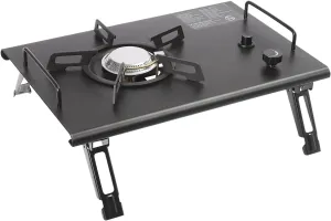 Portable Propane Gas Stove, Stainless Steel with Electronic Ignition, 2.7KW Heat Output, Compact & Lightweight for Outdoor Cooking