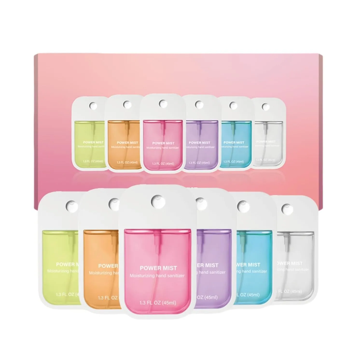 Power Spray Hand Sanitizer Kit Irresistible 6 Flavors Adult Kids Moisturizing Hand Sanitizer Spray Portable Travel Size 1