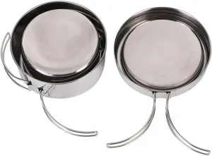 Practical Camping Cookware Set Portable Cooking Pan Titanium Camping Utensils Compact 4-Piece Cookware for Outdoor Use