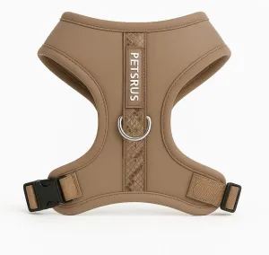 Premium No Pull Adjustable Dog Harness Neoprene Luxury Breathable Lightweight Small Medium Dogs Comfortable Puppy Training Vest 2 Leash Clips Walking & Control (Taupe Snake, XS)
