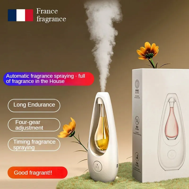Premium Rechargeable Room Air Freshener Spray – Aromatherapy Essential Oil Diffuser, Hotel & Home Fragrance, Wall-Mounted or Desktop, Humidifier, Sleep Aid, Long-Lasting Scent, Quiet Operation