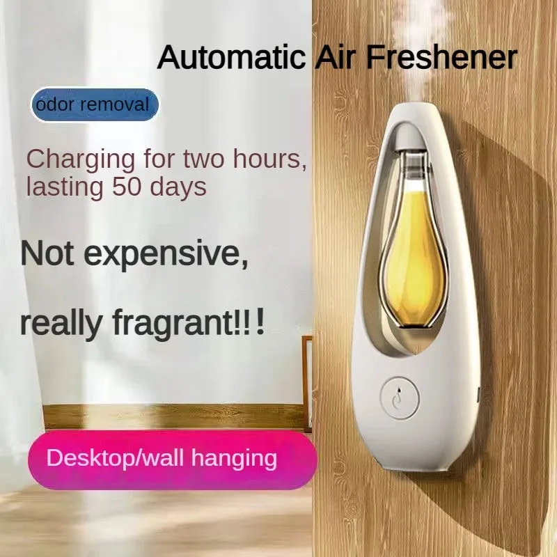 Premium Rechargeable Room Air Freshener Spray – Aromatherapy Essential Oil Diffuser, Hotel & Home Fragrance, Wall-Mounted or Desktop, Humidifier, Sleep Aid, Long-Lasting Scent, Quiet Operation