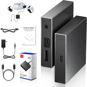 PSVR2 PC Adapter,PS VR2 PC Adapter Accessories Kit,Compatible with PSVR2,AR Glasses,Portable Monitor for Expanding Your PS VR2 Game Library with Enhanced VR Compatibility,Equipment Running smoothly