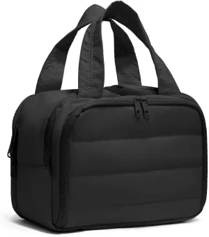 Puffer Travel Toiletry Bag – Large Capacity 11.8”L Makeup Organizer, 4 Compartments, Waterproof Wet/Dry Separation, Ultra-Light Taslan Fabric – Ideal for Business Trips, Gym, Family Vacation, Camping