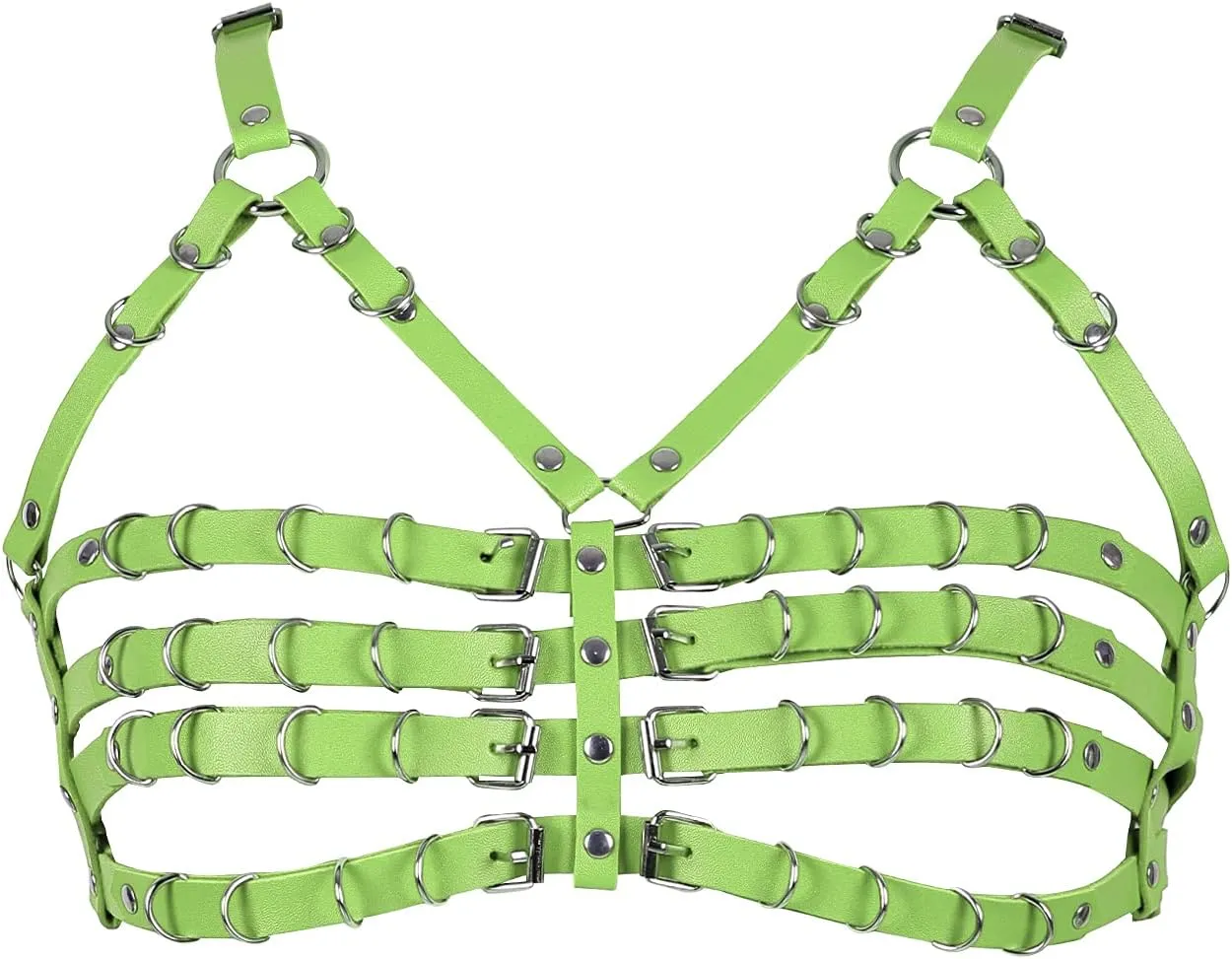 Punk Waist Cage Body Chain Leather Harness Lingerie Body Jewelry Accessories for Women and Girls