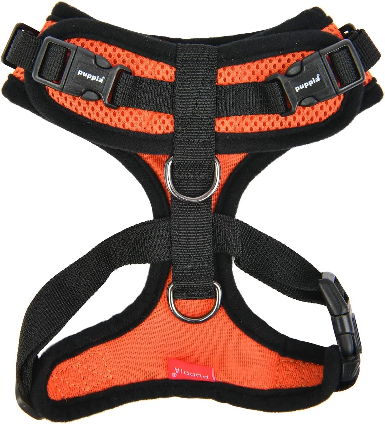 Puppia Authentic RiteFit Harness with Adjustable Neck ORANGE, Medium