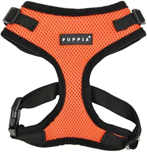 Puppia Authentic RiteFit Harness with Adjustable Neck ORANGE, Medium