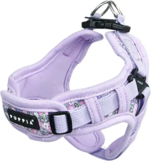 Puppia Kealoha Dog Harness X Fashionable Flower Pattern Spring Summer Harness for Small and Medium Dogs, Violet, Medium