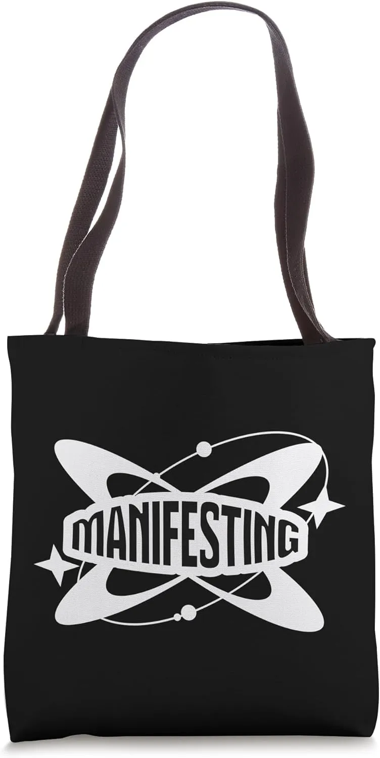 Quantum Manifesting Law of Attraction Atomic Manifest LOA Tote Bag