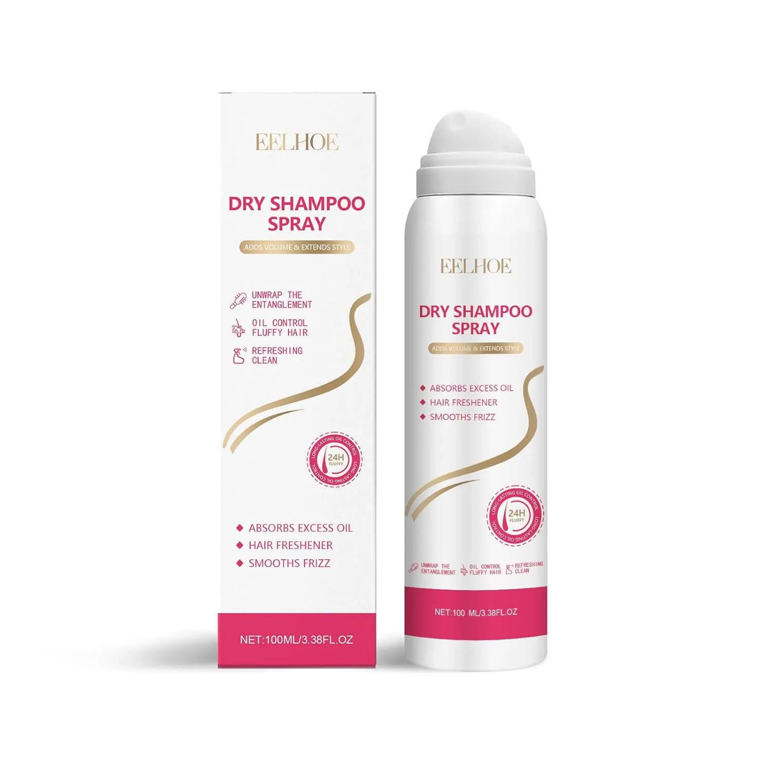 Quick-Dry Hair Spray for Quick Refresh, No-Wash Volume Boost & Matte Finish - 3.38 FL OZ