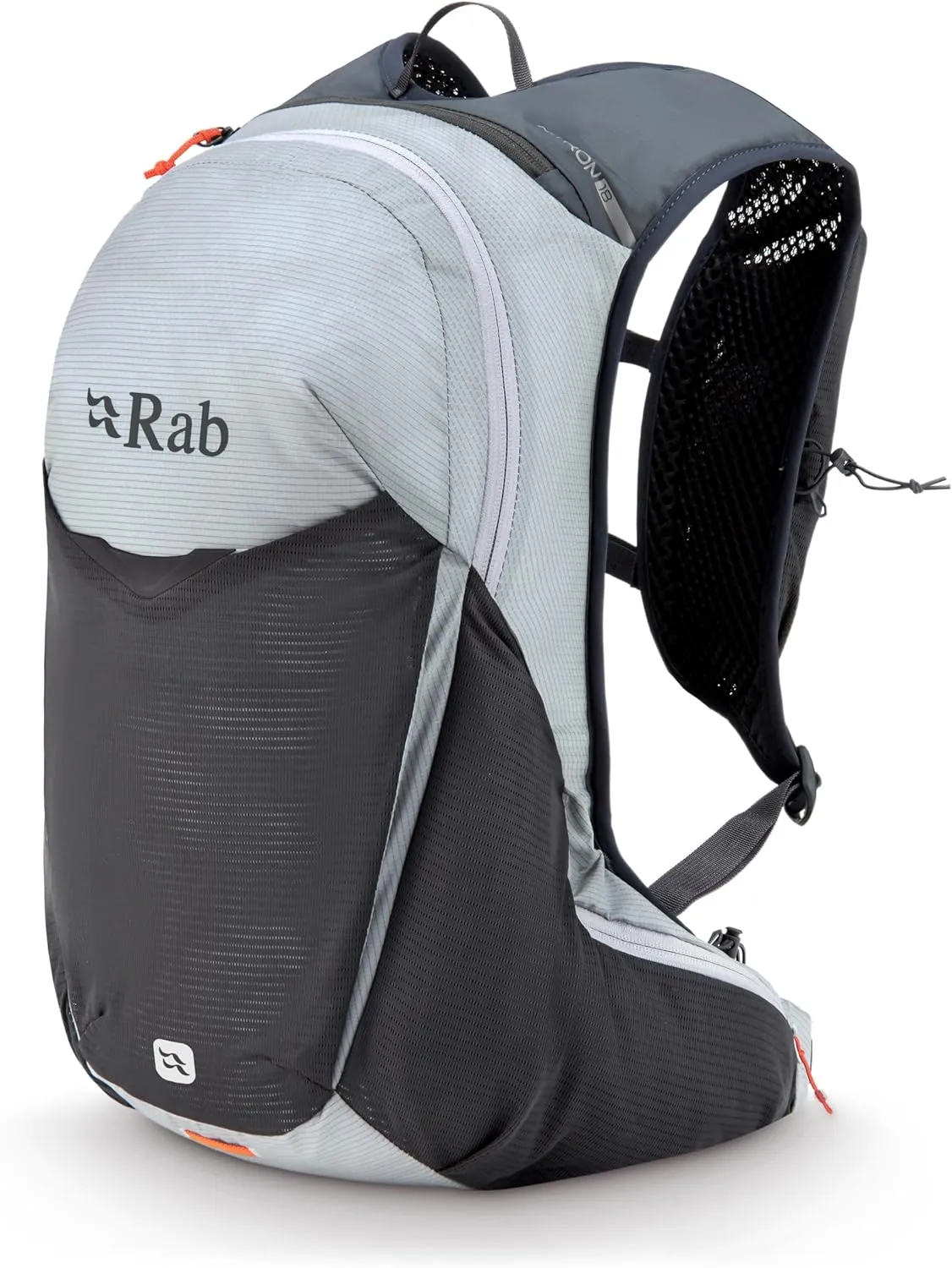 Rab Nitron Lightweight Hydration Pack - Comfortable Daypack for Hiking, Trekking, & Trail Running - Dark Pewter/Anthracite - 18-Liter (Back Length - Medium)