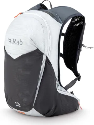 Rab Nitron Lightweight Hydration Pack - Comfortable Daypack for Hiking, Trekking, & Trail Running - Dark Pewter/Anthracite - 18-Liter (Back Length - Medium)