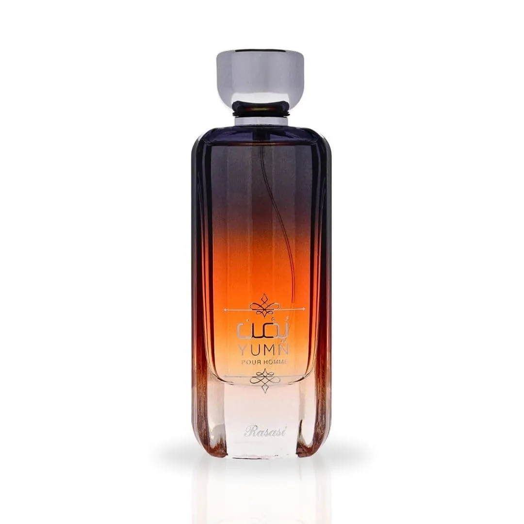RASASI Yumn Eau De Parfum Spray 100ML (3.38 OZ) Arabian Warm Spicy And Refreshing Men's Perfume, Long Lasting, Luxurious Scent