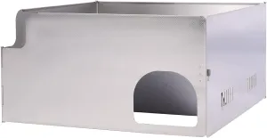 REDCAMP Folding Stainless Steel Stove Windscreen, 4 Plates Camping Stove Windshield Butane Burner Windshield for Hiking, Outdoor, Backpacking