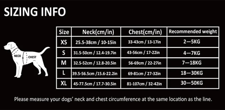 Reflective Breathable Dog Harnesses