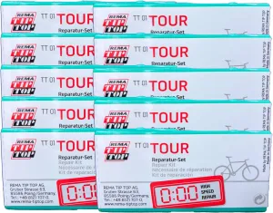 Rema Ten (10) Touring Bicycle Tube Patch Repair Kits TT01 (21) - Small TT O1
