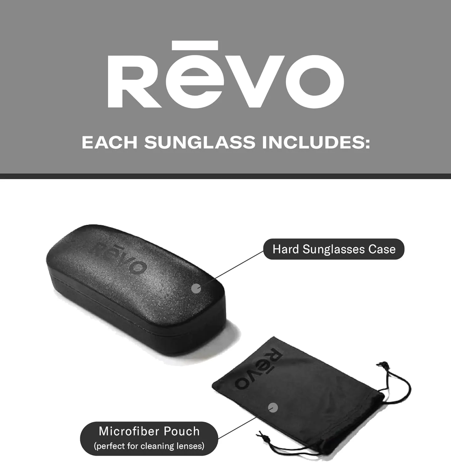 Revo Sunglasses Harness: Polarized Lens with Rectangle Sport Wrap Frame