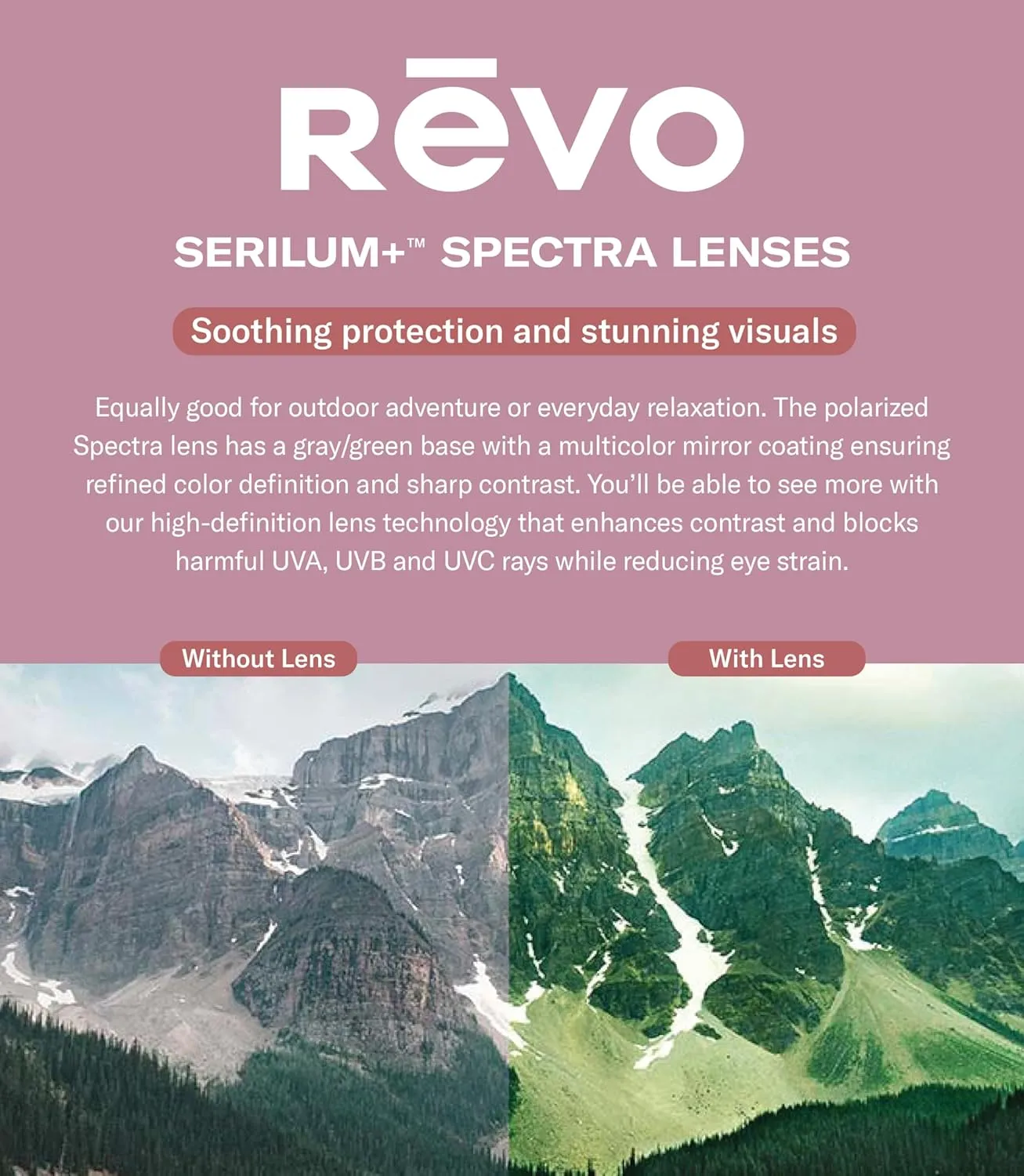 Revo Sunglasses Harness: Polarized Lens with Rectangle Sport Wrap Frame