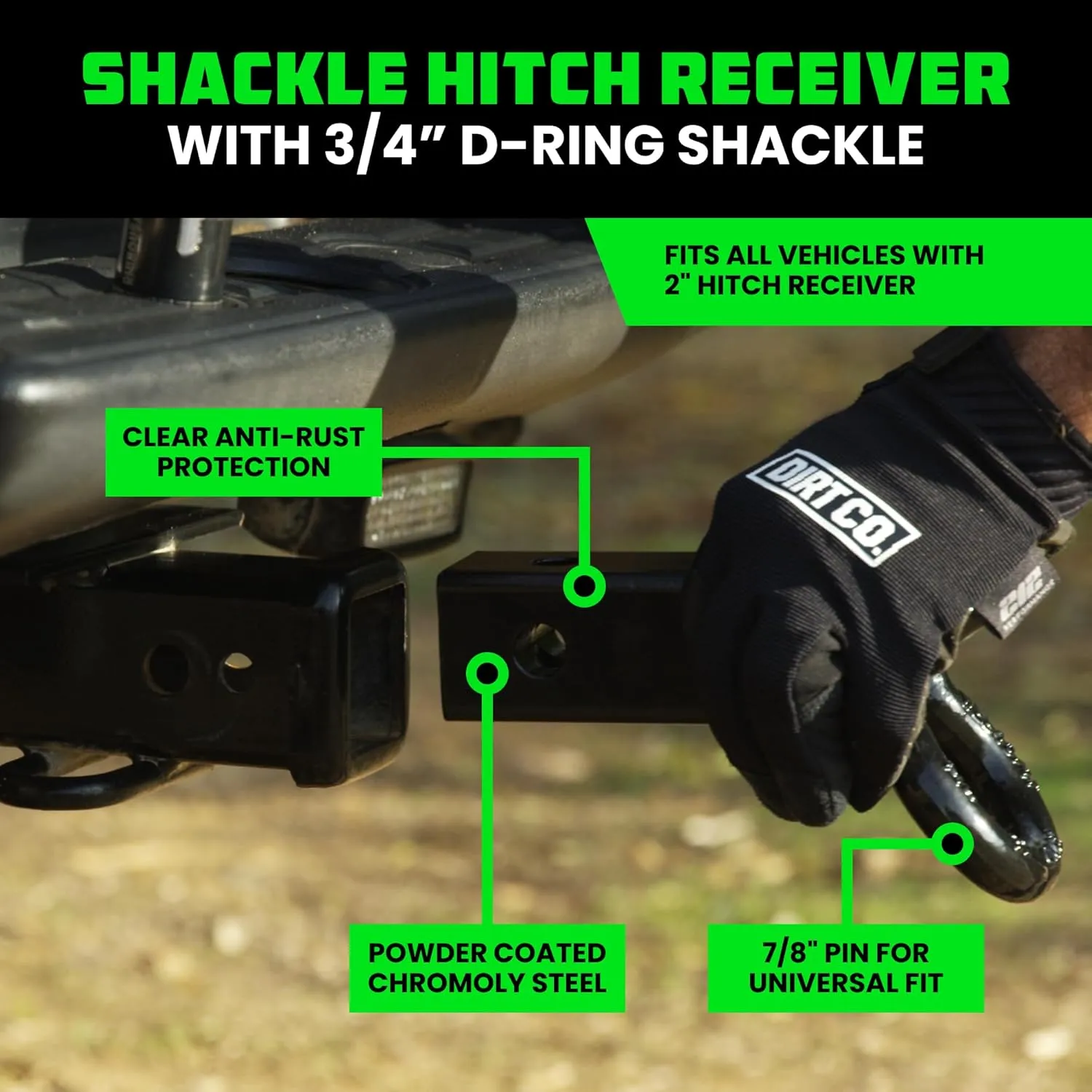 Rhino USA Heavy-Duty Recovery Gear Combos Off-Road Truck Vehicle Recovery, Best Offroad Towing Accessories (30' Strap   Shackle Hitch)