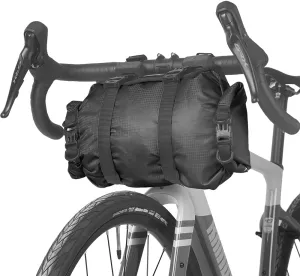 Rhinowalk Bike Handlebar Bag Waterproof 12L, Roll-Top Dry Bag with Removable Harness, Shoulder Strap, for Bikepacking, Camping, Commuting(Type 9400)