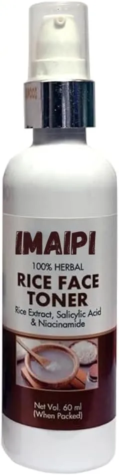 Rice Face Toner, 60ml, Herbal Formula with Rice Extract, Salicylic Acid & Niacinamide