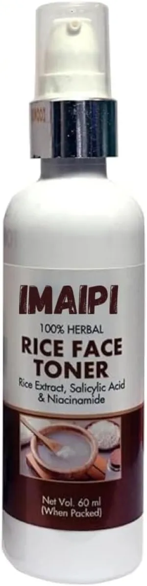 Rice Face Toner, 60ml, Herbal Formula with Rice Extract, Salicylic Acid & Niacinamide