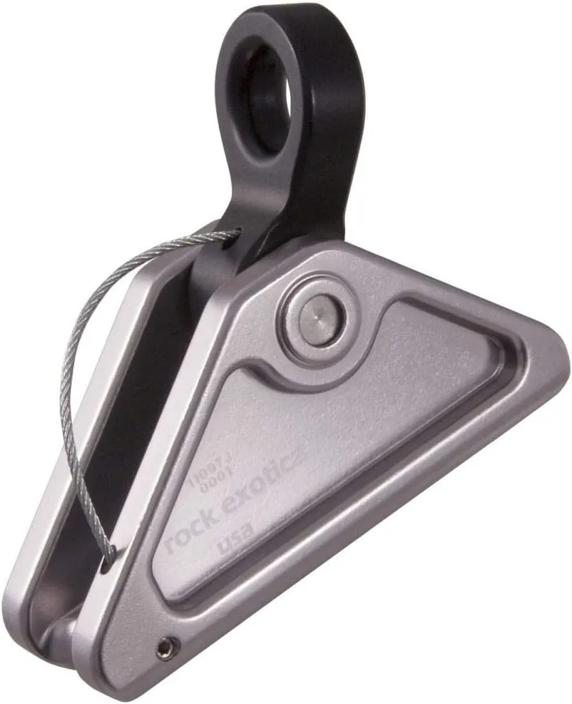 Rock Exotica RockGrab .625" 90° Jaw Rope Grab – Lightweight and Slim Rope Grab for Horizontal Lifelines – Made in The USA