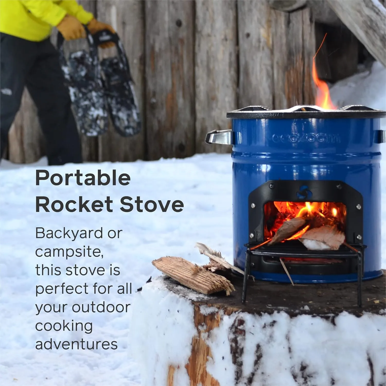 Rocket Stove Heavy Duty Portable Camp Stove for Outdoor Cooking