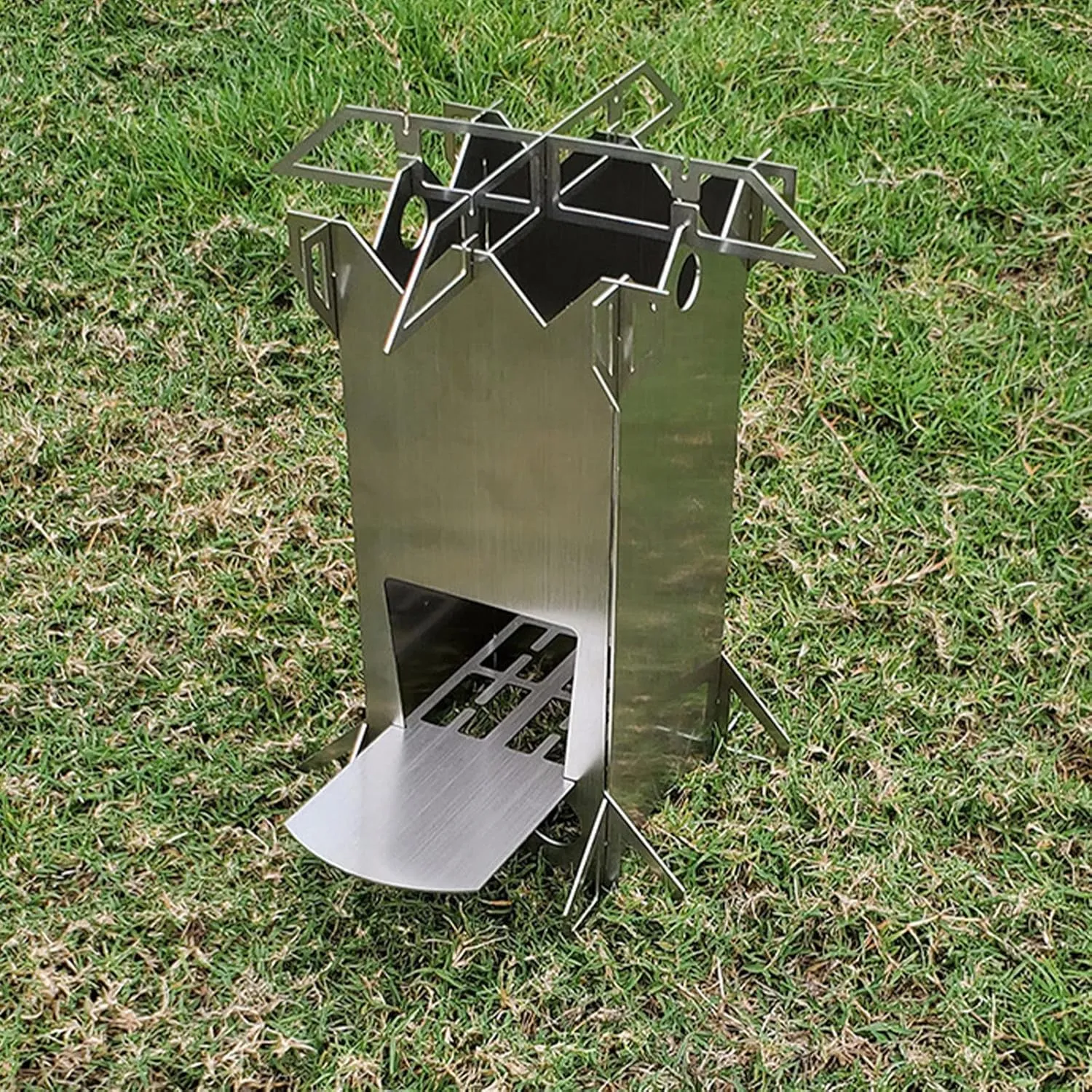 Rocket Stove Wood Burning Stove Premium Camping Stove for Backpacking, Hiking, RV and Survival - Barrel Stove Kit