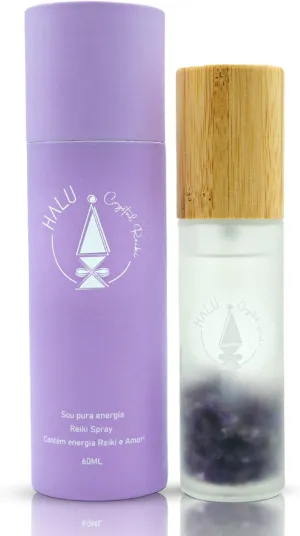 Room Spray | Lavender and Vanilla fragrance | Energized in Reiki   Crystals Amethyst included | Aromatherapy | Spray for Sleep