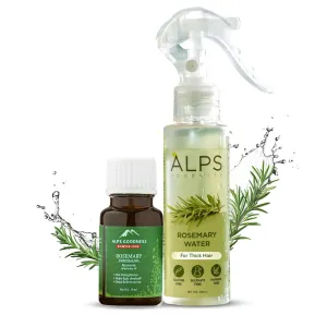 Rosemary Hair Growth Duo I With Rosemary Hair Spray (100 ml) & Essential Oil (10 ml) I For Skin & Hair I Improves Scalp Health I Fights Acne
