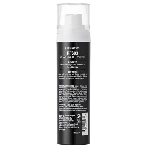 Ruby Kisses RFS03 Matte Oil Control Setting Spray 1.76oz