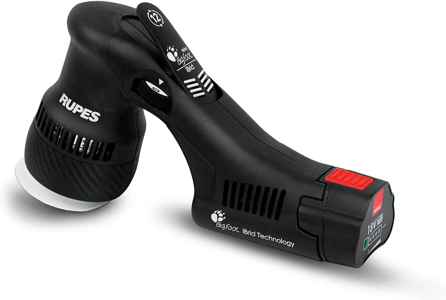 RUPES iBRID MINI polisher kit BETA 1-HLR75 1-Charger 2-Battery Pack- Consumable