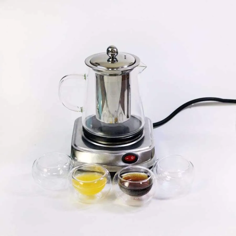 Rynx | MEXI Mini portable electric stove coffee heater plate 500W multifunctional household appliance set