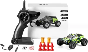 S658 1/32 Scale Off-Road RC Drift Car, 2.4Ghz 4WD Full Proportional Electric RC Off-Road Car with Lights Kit, Surprising Present for Hobbyists - RTR