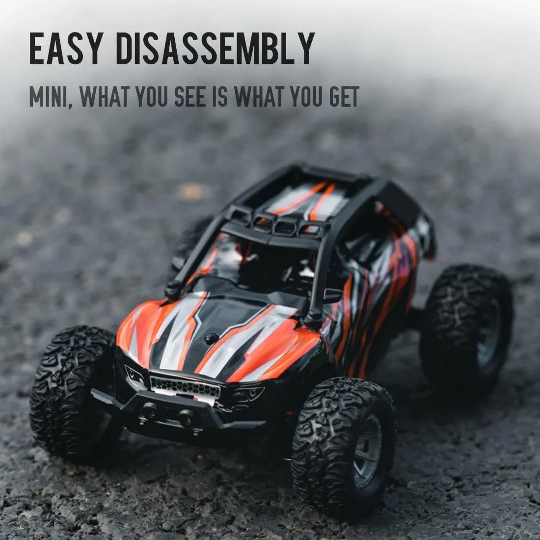 S658 1/32 Scale Off-Road RC Drift Car, 2.4Ghz 4WD Full Proportional Electric RC Off-Road Car with Lights Kit, Surprising Present for Hobbyists - RTR